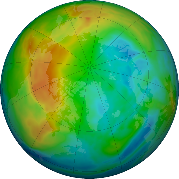 Arctic ozone map for 10 December 2023